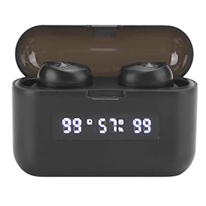 LED Digitale Display Headset Oordopjes Waterdicht Bluetooth Draadloos, voor Sport(X35 black)