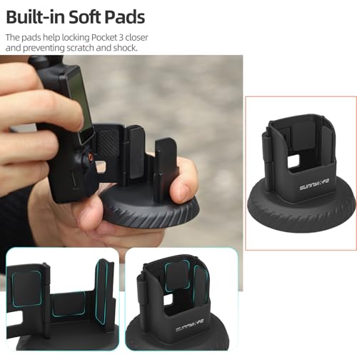 Soporte de base magnética anticaídas para Pocket 3 con trípode de mesa 7