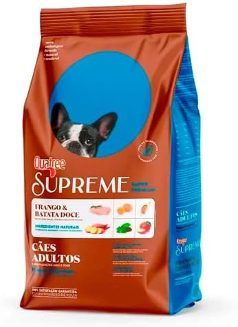 Quatree Supreme Sabor Frango e Batata Doce Cães Adultos Raças Peq...