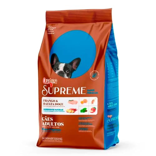 Quatree Supreme Sabor Frango e Batata Doce Cães Adultos Raças Pequenas 10,1kg