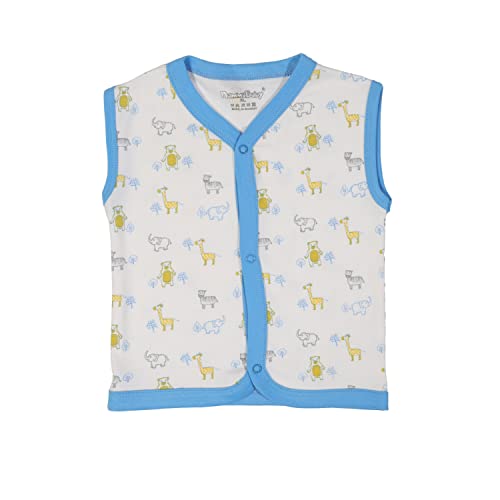 Image of NammaBaby Unisex Kid Cotton Regular Fit T-Shirt Hosiery Clothing Jhabla /Vest Front Open T- Shirt with Snap Buttons