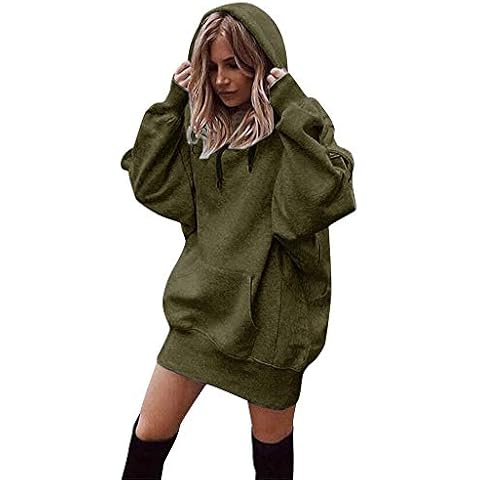 Wtouhe Hoodies Sweatshirt for Women,2020 Newest Winter Sale Pullover for Ladies Teen Girls Trendy Casual Comfort Cute Loose Long Fashion Solid Color Clothes Tops Sweater Daily Party Cover