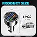 6 Ports Car Cigarette Lighter Adapter with LED Voltage Display,Fast Charging Car Charger Port Includes PD/QC3.0/SCP/3.1A/Super,24V 12V Cars Adapter Cars Lighter USB Adapters
