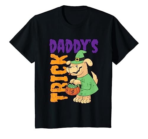 Photo de Enfant Costume d'Halloween Trick Daddy pour amoureux des chiens pour tout-petits garçons filles T-Shirt