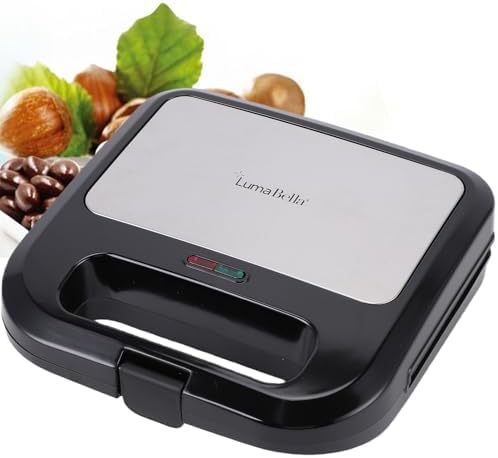 Walnut Cookie Maker, Oreshki Nuts 12 Skillet, US Plug 110V 750W Power Double Sided Heating Compact Non Stick Oreshnitsa Maker Walnut Cookie Maker for Easy Cleaning