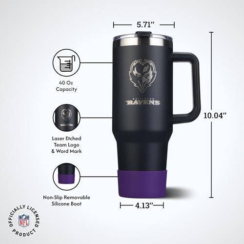 Image of The Memory Company Officially Licensed NFL - Baltimore Ravens 46oz Game Day Tumbler with Laser Engraved Team Logo