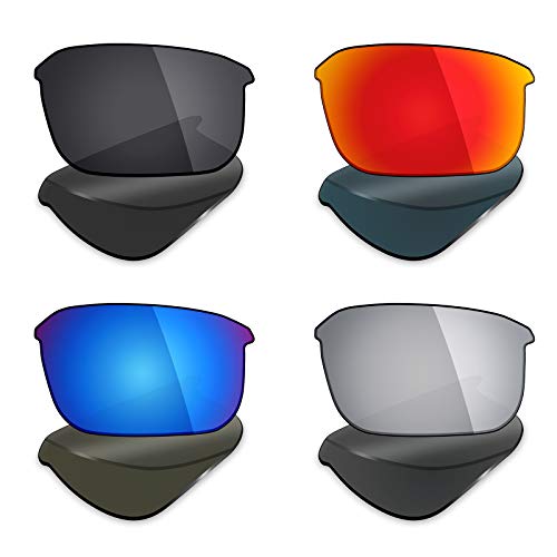 Image of Mryok 4 Pair Polarized Replacement Lenses for Bose Tempo Sunglass - Stealth Black /Fire Red /Ice Blue /Silver Titanium