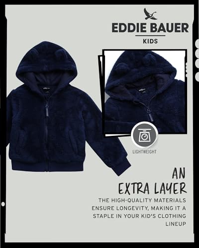 Eddie Bauer Toddler Zip Up Hoodie - Kids' Ultra Soft Sherpa Fleece Hoodie Sweatshirt for Toddler Boys and Girls (2T-4T)3