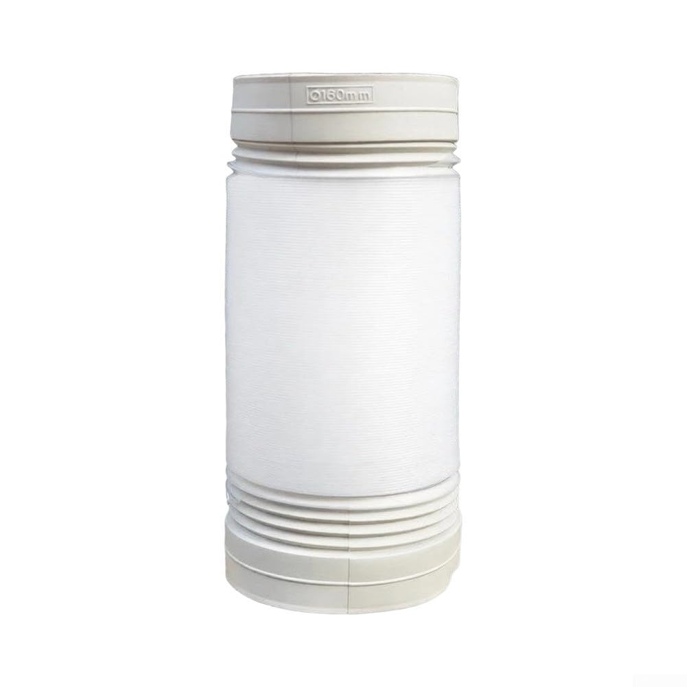 Flexible Air Ducting 160mm x 150cm PVC Exhaust Hose for AC Units Dryer Vents Kitchen Extractor Fans(B)