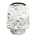 Breastfeeding Nursing Cover, Baby Carseat Canopy, Infant Stroller Covers, Multifunction Sun Shade Canopy (Green Leaf)