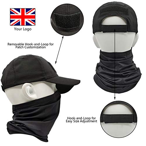 ehsbuy Camo Hats for Men with Cooling Neck Gaiter Baseball Caps Face Scarf Mask Army Tactical Military Hat Neck Tube Snoods for Running Hunting Camping Cycling Fishing Outdoor Sports - Image 4