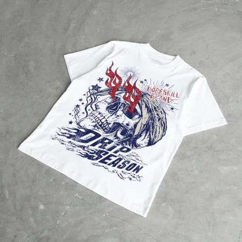 Image of DopeSkill Halloween Graphic Tee Streetwear Hip Hop Hypebeast Unisex T-Shirt Sneaker Colour Matching Shirts Spooky Graphic