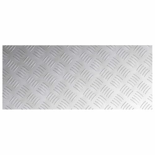 Peldaños de aluminio chapa estriada 70x30 cm set de 4 para escaleras 6