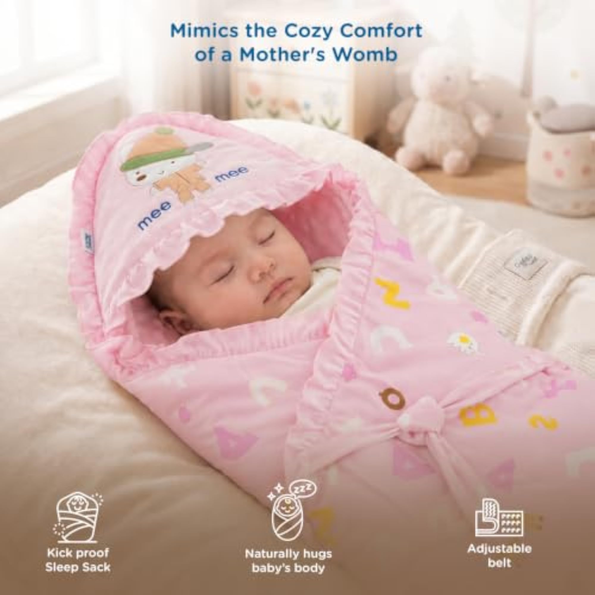 3-in-1 Baby Wrapper & Carry Nest for Newborns