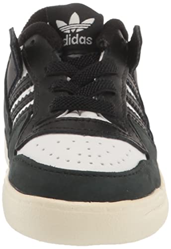 adidas Originals Kids Forum Elastic Lace Sneaker, Black/White/Cream White, 7 US Unisex Toddler2