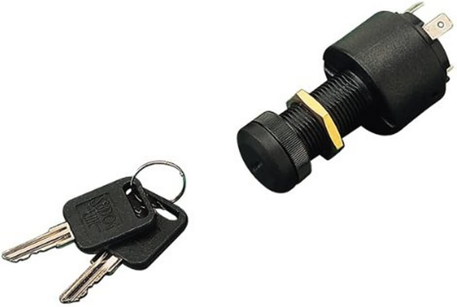 Sea Dog 420375-1 Four Position Ignition Switch, Long Shaft / 4 Screws