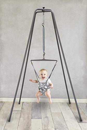 Jolly Jumper The Original With Super Stand - Grey Safari #TOP1