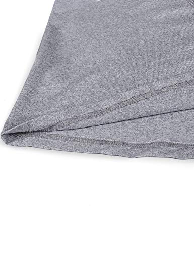 Moqivgi Athletic Shirts For Women Summer Casual Short Sleeve Crew Neck Gym Yoga Active Wear Womens Tops Soft Lightweight Moisture Wicking Workout Tshirts Grey Xx-Large #TOP4