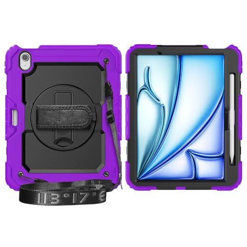 Coque antichoc iPad Air 11 M3 violette pour éviter les chutes