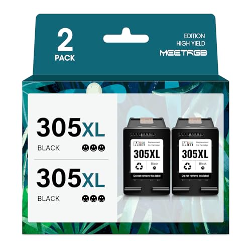 MeetRGB Wiederaufbereitet für Druckerpatronen HP 305 XL 305XL patronen Multipack für HP Envy 6010 6020e 6022 Envy Pro 6420 6422 6430 6432 DeskJet 2710 2720 2721 2722 2723 2724 DeskJet Plus 4120