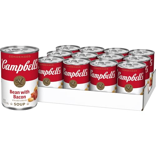 Image of Campbell's Bean with Bacon Soup, Packaging May Vary, 11.25 Oz, Pack of 12