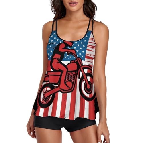 Women's Two Piece Swimsuit Monokini U Neck Backness Swimwear Bathing Suit