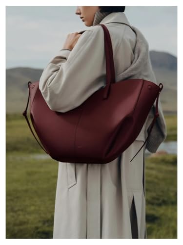 Large Capacity Tote Bag for Women, Fashion Vintage Shoulder Bag, Chic Leather Handbag Hobo Purse Work Bag.4