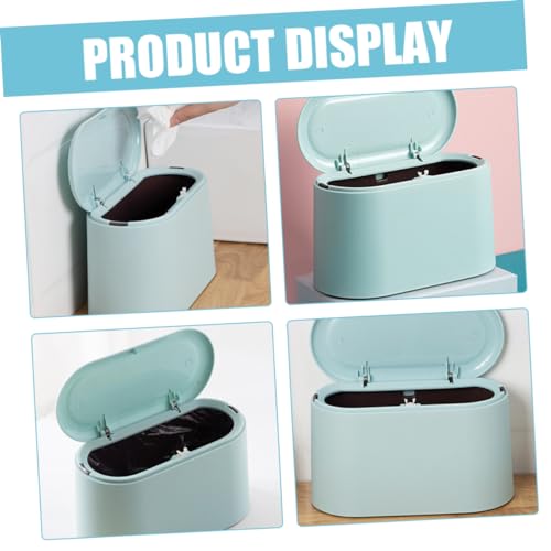 Caneca de basura mini rectangular azul LABRIMP 3L miniatura 6