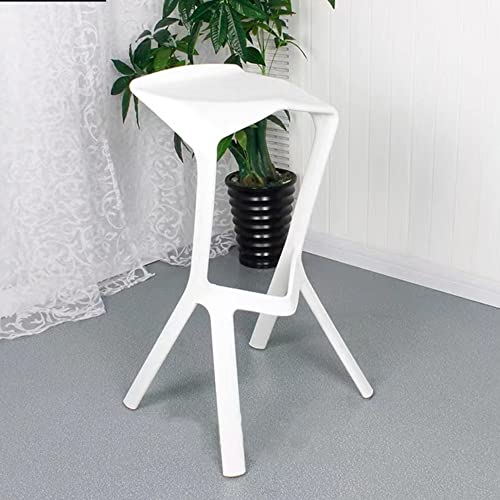 Tabouret de comptoir en plastique injecté haute résistance avec dossier bas - 2