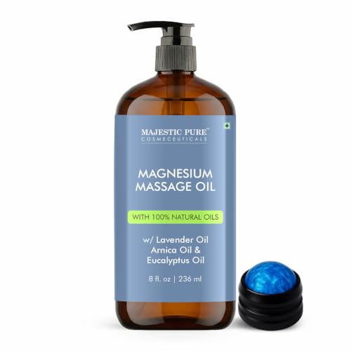 Image of Majestic Pure Magnesium Massage Oil with Lavender Arnica & Eucalyptus- 8 Oz