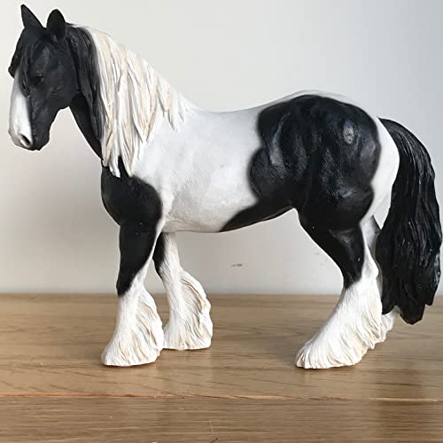 Lesser and Pavey 17cm Cob Horse Figurine, Black/White - Image 2