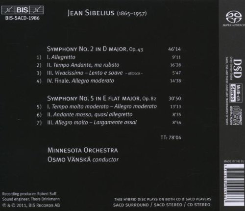 Vista 2 de Sibelius Symphonies Nos. 2 & 5
