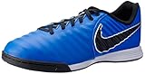 Nike Performance Tiempo LegendX VII Academy Indoor Fußballschuh Kinder blau/schwarz, 4.5Y US - 36.5 EU - 4 UK