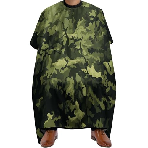 Capa de peluquería camuflaje Camo Woodland miniatura 1