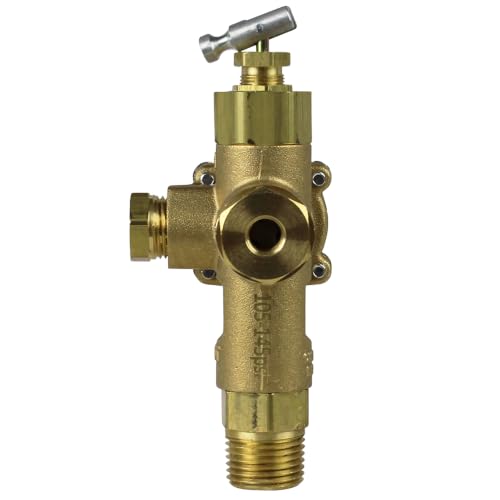 Replacement For Ingersoll Rand 56288756, 1/2" Inverted Flare Top Inlet X 1/2" MNPT Outlet, Combo Unloader Pilot Check Valve with Safety Release Valve, 6.5HP Max Gas Air Compressors 110-135 PSI by PRO-EDGE INDUSTRIAL PNEUMATICS AND CONTROLS - Image 3
