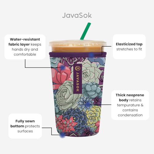 image for Sok It JavaSok Iced Coffee & Cold Soda Insulated Neoprene Cup Sleeve (