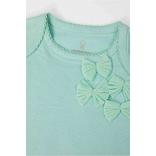 Image of Mothercare Solid Cotton Infant Girls T-Shirt (S21YA285-P)
