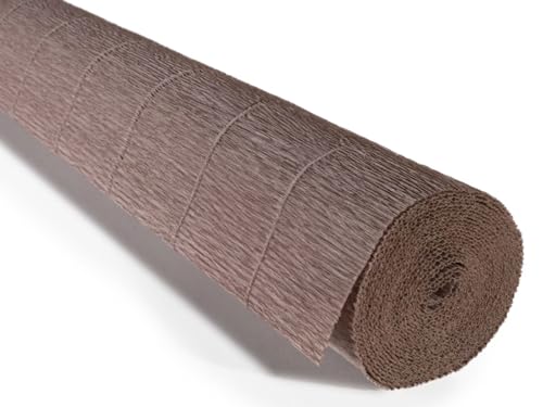 Cartotecnica Rossi 140g 17 Inch Wide 8.2ft Long Italian Crepe Paper Rollfor Wedding Ceremony Various Large Festivals Decoration (Grey?904?)