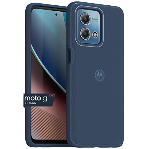 Image of Motorola Moto G Stylus (2023) Textured Protective Dusk Blue Case | Precision fit Shock Absorbing Cases for Enhanced Phone Grip, Style, Drop Protection for Your Moto G Stylus 2023