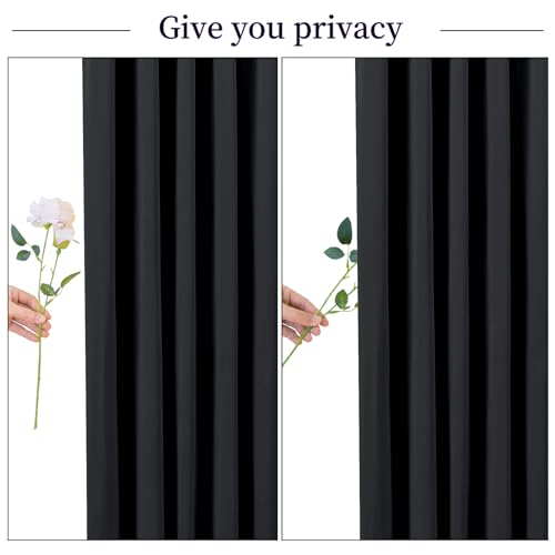 10x10 Black Backdrop Curtain for Parties Wrinkle Free Black Photo Curtains Backdrop Drapes Fabric Decoration for Birthday Party Wedding 5ft x 10ft,2 Panels by Tao-Ge - Image 8