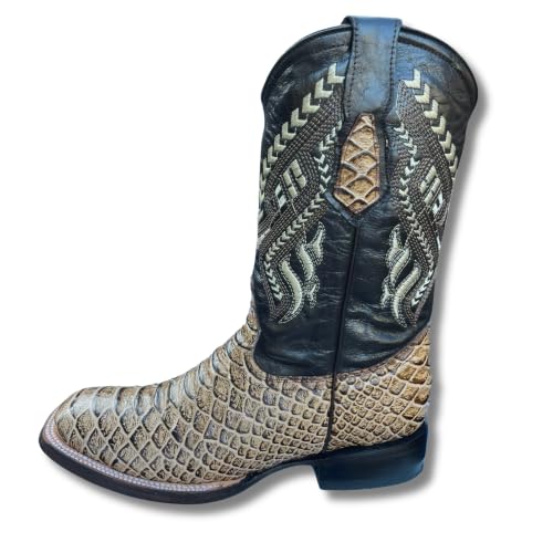 Image of Men's Alex Western Cowboy Boots Square Toe Pull On