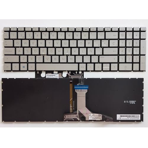 Clavier pour HP 250 G10 ordinateur portable rétroéclairé argenté disposition espagnole