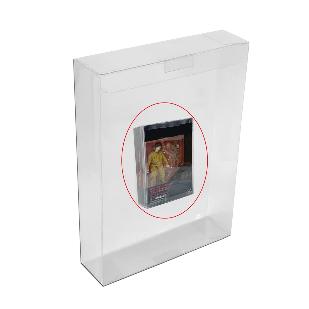 CHILDMORY10PCS Protector Case Clear Plastic Protection Sleeve Display Box for Star Wars Black Series 6 Inch Figures