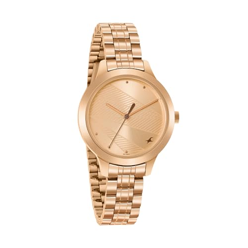 Fastrack Stunners Quartz Analog Rose Gold dial Stainless Steel Strap Watch for Girls-6267WM01 (B0CLRFQDFK) Amazon Price History, Amazon Price Tracker