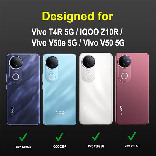 Image of Zapcase Back Case Cover for Vivo T4R 5G | Compatible for Vivo T4R 5G Back Cover | Liquid Silicon Magic Case with Camera Protection| Black