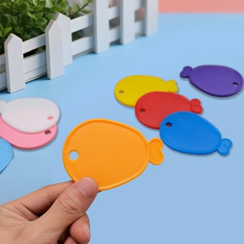 90 Pcs Plastic Balloon Weights Colorful Balloons Weights Balloon Shaped for Birthday Christmas Celebration Wedding Party Decoration by LECEHIVO - Used condition - Image 3