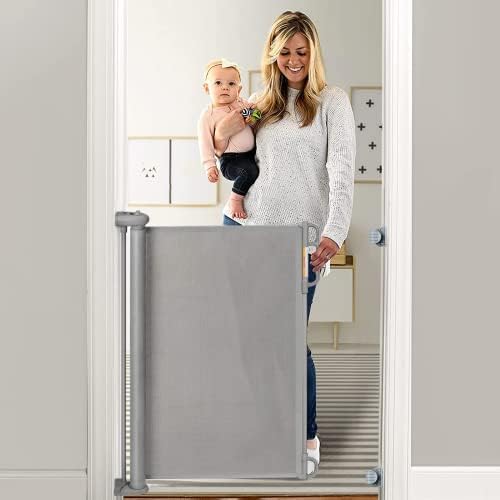 Momcozy Retractable Baby Gate. 33 Tall. Extends up to 55 Wide. Child Safety Baby Gates for Stai...