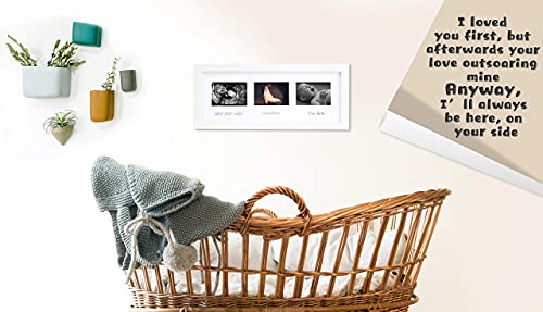 Iheipye Triple Sonogram Pregnancy Frame - Baby Ultrasound Picture Frame For Expecting Parents, Baby Shower Frame, Gender Reveal Party, Baby Nursery Decor, White #TOP7