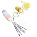 TITA-DONG Hanging Door Interactive Cat Toys, Retractable Cat Feather Toys, Self Play Retractable Hanging Interactive Cat Feather Toy Cat Teasing Toys with Elastic Rope Ringing Bell