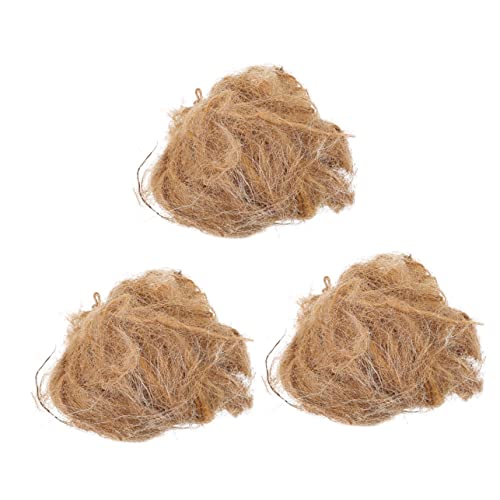 Garneck 3pcs Jute Silk Burning Tool Professional Flame Starter Camping Flame Starter Camping Fire Tool Convenient Fire Starter Outdoor Fire Starter Camping Supply Wild Supply Light Brown